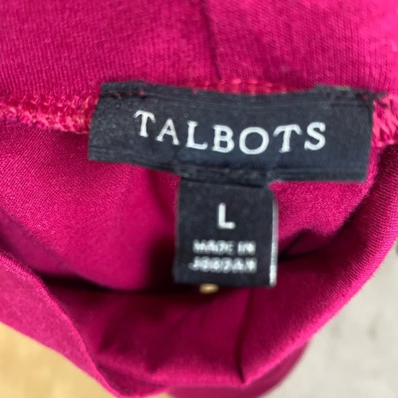 Talbots Pink Long Sleeved Turtleneck Shirt size Large EUC Talbots Long Sleeved - Picture 7 of 8
